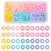 Beadthoven 2030Pcs 10 Color Handmade Polymer Clay Beads Strands CLAY-BT0001-03-2