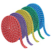BENECREAT 5Pc 5 Colors Dots Pattern Rubber with Polyester Elastic Cord OCOR-BC0009-79-1