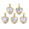 Real 18K Gold Plated Brass Pendants KK-N233-169A-01A-1