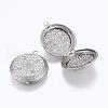 Tarnish Resistant 304 Stainless Steel Locket Pendants STAS-G146-22P-2