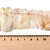 Natural Yellow Quartz Beads Strands G-S386-D22-5