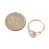 Mother's Day Jewellery Nuggets Natural Cultured Freshwater Pearl Finger Rings RJEW-JR00697-02-3