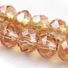 Electroplate Glass Beads Strands EGLA-D020-3x2mm-50-3
