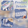 Polyester Rainbow Paillette Lace Ribbon DIY-WH0632-66B-4