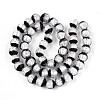 Luminous Handmade Lampwork Silver Foil Beads Strand FOIL-N029-03F-2