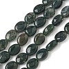 Natural Moss Agate Beads Strands G-Z006-A41-2