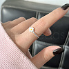 Daisy 925 Sterling Silver Enamel Cuff Rings for Women FS-WG63BEB-01-2