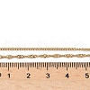 304 Stainless Steel Singapore Chain Double Layered Necklaces for Women NJEW-U050-02B-G-5