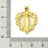 Brass Micro Pave Clear Cubic Zirconia Pendants KK-H472-38A-G-3