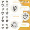 Unicraftale 32Pcs 4 Styles  Tibetan Style Alloy European Dangle Charms FIND-UN0015-62-4