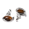 Natural Tiger Eye Pendants G-M385-04P-I-3