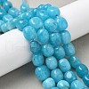 Dyed Natural Malaysia Jade Beads Strands G-P528-I14-01-5