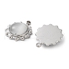 304 Stainless Steel with Cat Eye Pendants STAS-L022-362P-02-2