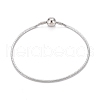 Tarnish Resistant 304 Stainless Steel Round Snake Chain Bracelet Making BJEW-F412-01P-1