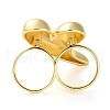 Brass Open Cuff Rings RJEW-K266-03G-3
