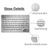 Rectangle 201 Stainless Steel Custom Blank Thermal Transfer Wallet Card DIY-WH0252-006-3
