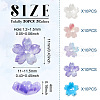 50Pcs 5 Colors Cellulose Acetate(Resin) Beads RESI-TA0001-69-4