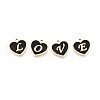 304 Stainless Steel Enamel Pendants STAS-T064-70G-2