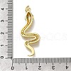 Brass Micro Pave Clear Cubic Zirconia Pendants ZIRC-I070-007G-3