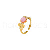 Round Natural Rose Quartz Ring MM2562-1-2