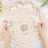 Gorgecraft 6Pcs 3 Style Polyester Embroidery Table Mats AJEW-GF0004-86-3