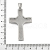 304 Stainless Steel Rhinestone Pendants STAS-G346-51P-3