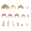 Alloy Enamel Big Pendants ENAM-CJ0001-10-1