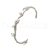 304 Stainless Steel Cuff Bangles for Women BJEW-U021-04P-4