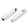 201 Stainless Steel Brooch Pin Back Safety Catch Bar Pins STAS-S117-021D-2