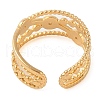 Ion Plating(IP) 304 Stainless Steel Open Cuff Rings for Women RJEW-Z057-08G-3