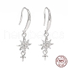 Rhodium Plated 925 Sterling Silver Earring Hooks STER-D035-29P-1