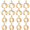 Beebeecraft 50Pcs Brass Ice Pick Pinch Bails KK-BBC0008-65-1