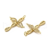 Brass Micro Pave Cubic Zirconia Pendants KK-E068-VB087-3