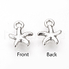 Tibetan Style Alloy Charms TIBE-S311-19AS-FF-2
