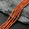 Natural South Red Agate Beads Strands G-B090-A04-01-1