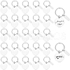 Beebeecraft 30Pcs Stainless Steel Keychain KEYC-BBC0001-01-1