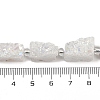 Electroplated Natural Druzy Agate Beads Strands G-R012-A02-02-4