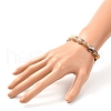 Natural Botswana Agate Beaded Stretch Bracelet BJEW-JB06988-04-3