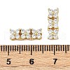 Eco-Friendly Brass Micro Pave Cubic Zirconia Rectangle Pendants ZIRC-M087-10G-NR-1-3