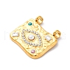 304 Stainless Steel Rhinestone Pendants STAS-I331-04G-2