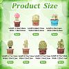 CRASPIRE 21Pcs 7 Style Resin Mini Cactus Bonsai Display Decorations AJEW-CP0005-41-2