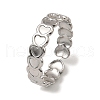 304 Stainless Steel Open Cuff Rings RJEW-Z018-03P-1