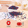 Opaque Glass Round Seed Beads GLAA-TAC0025-07A-08-4