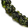 Handmade Dichroic Foil Glass Beads Strands DICH-U001-04F-4