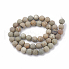 Natural Silver Leaf Jasper Beads Strands G-T106-235-3