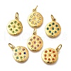 304 Stainless Steel Rhinestone Pendants STAS-R159-54G-1