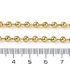 Rack Plating Brass Ball Chain Necklaces for Women NJEW-A035-04G-02-5