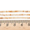 Natural Yellow Rabbit Fur Rutilated Quartz Beads Strands G-L622-C01-2mm-5