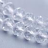 Crystal Glass Beads Strands GLAA-D032-3.5x2.5-01-3