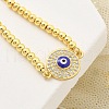 Brass Micro Pave Cubic Zirconia Slider Bracelets for Women BJEW-S158-08G-02-2